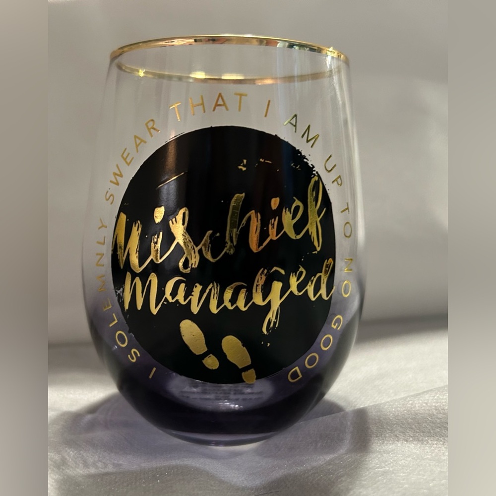 NEW Harry Potter (Warner Bros.) “I solemnly swear that I’m up to no good” glass